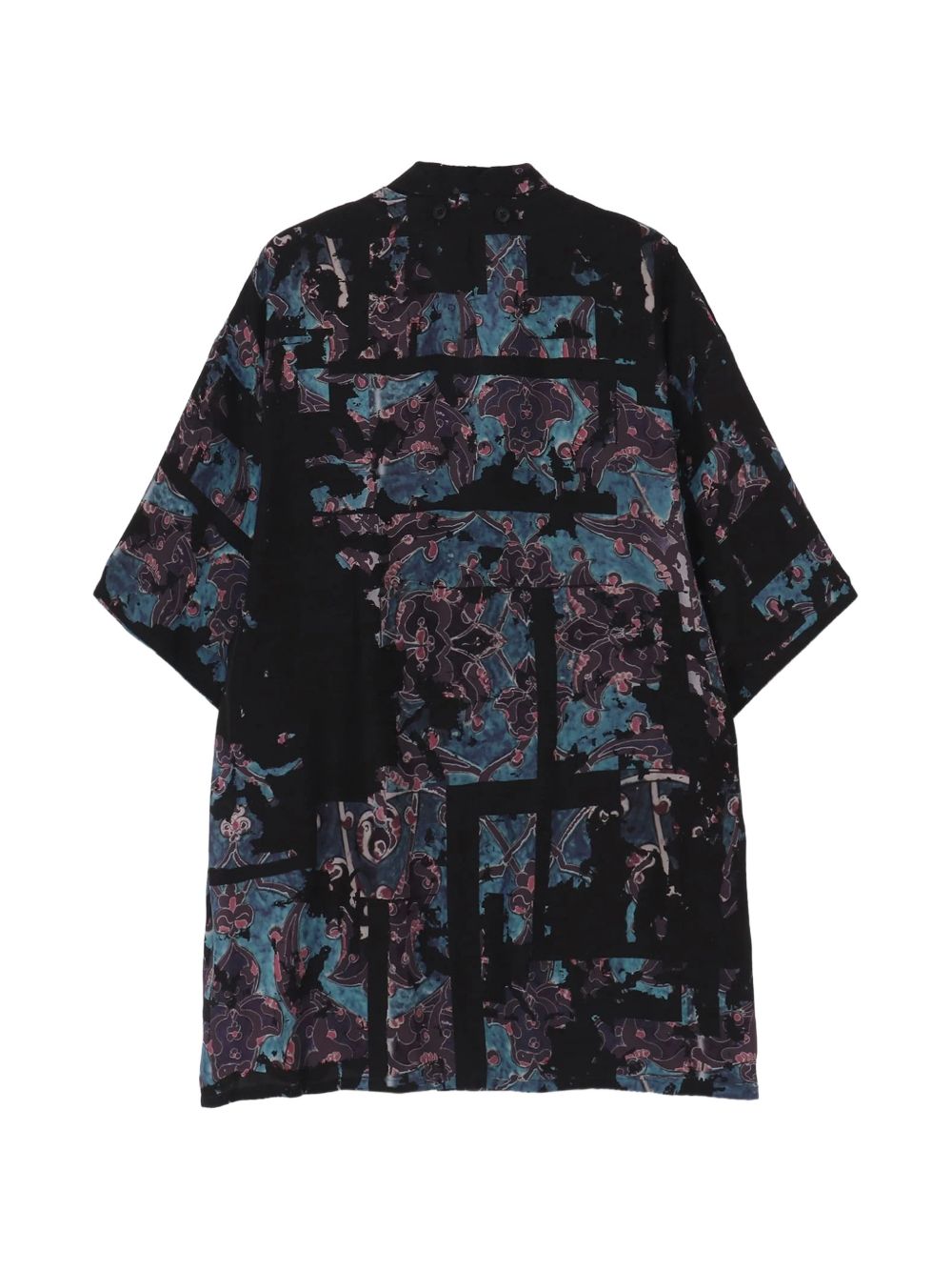 patterned silk jacket