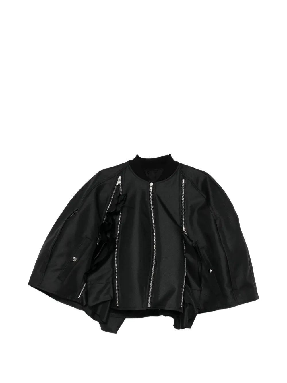 ruffled cropped jacket