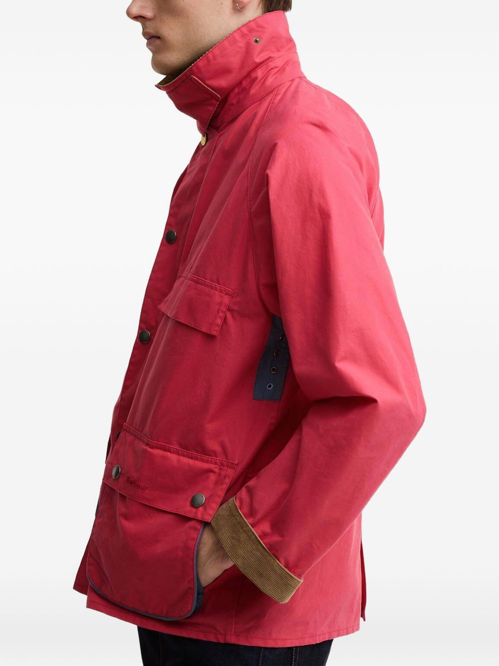 x Paul Smith contrast-collar jacket