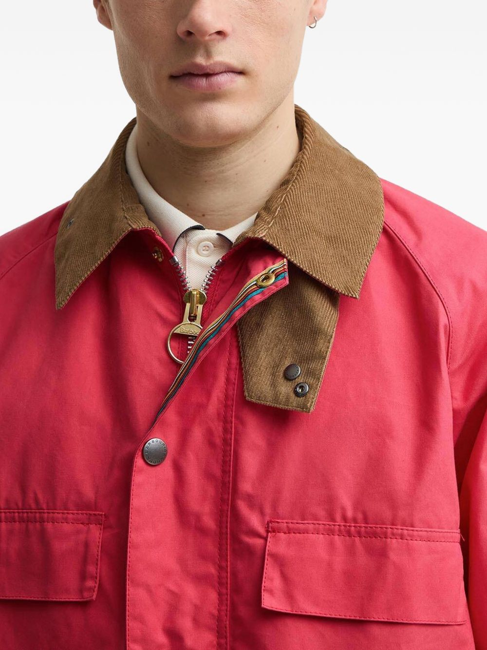 x Paul Smith contrast-collar jacket
