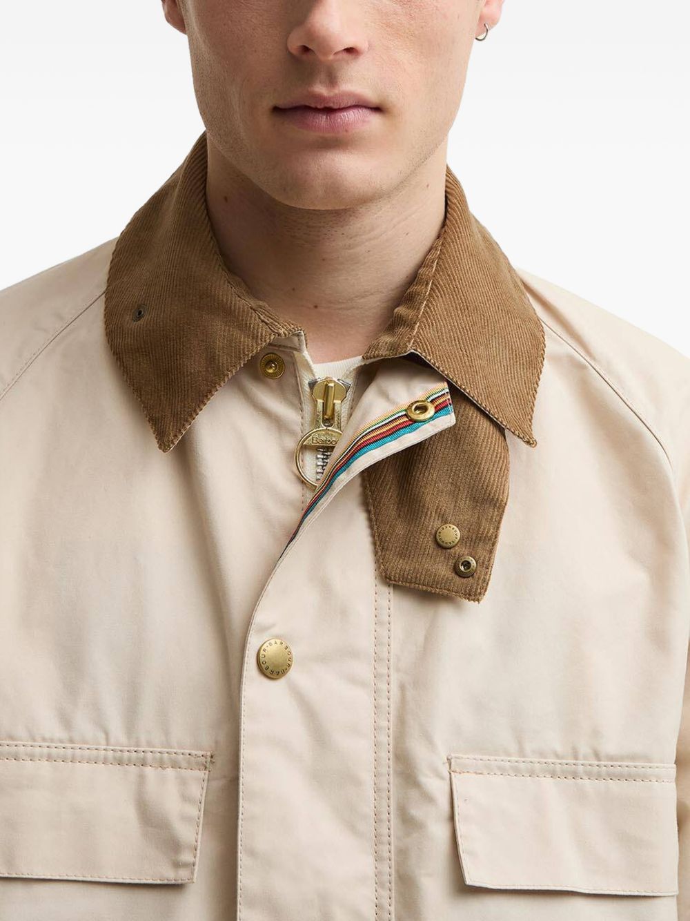 x Paul Smith Sugarlump corduroy-collar jacket