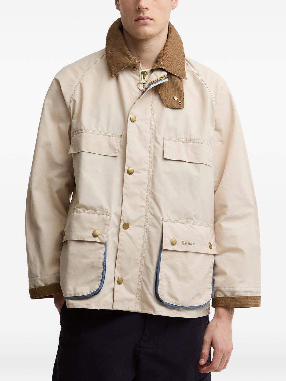x Paul Smith Sugarlump corduroy-collar jacket
