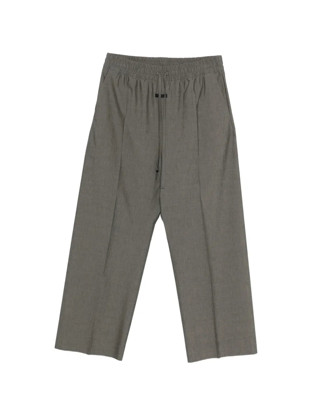 drawstring wide-leg trousers