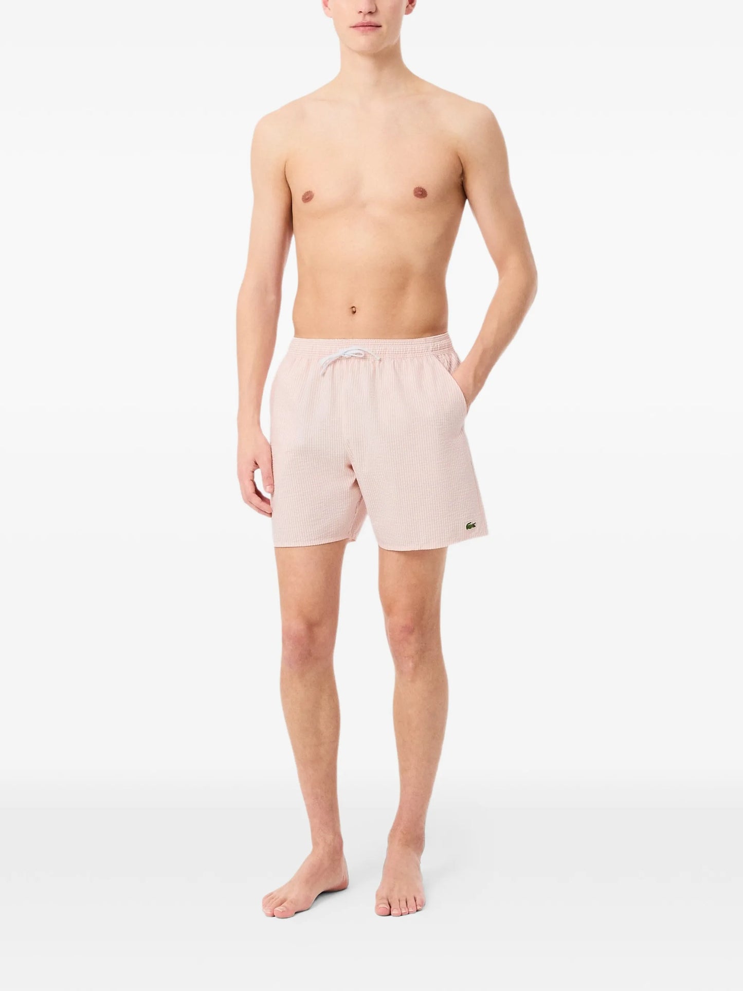 Striped Drawstring Swim Shorts