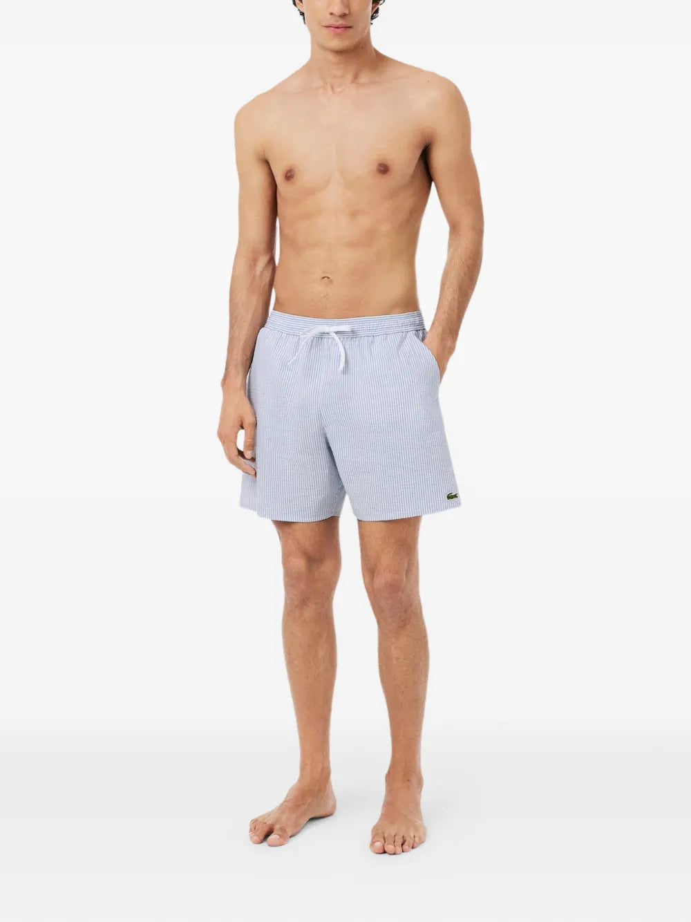 Striped Drawstring Swim Shorts