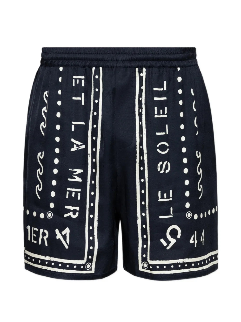 graphic-print shorts