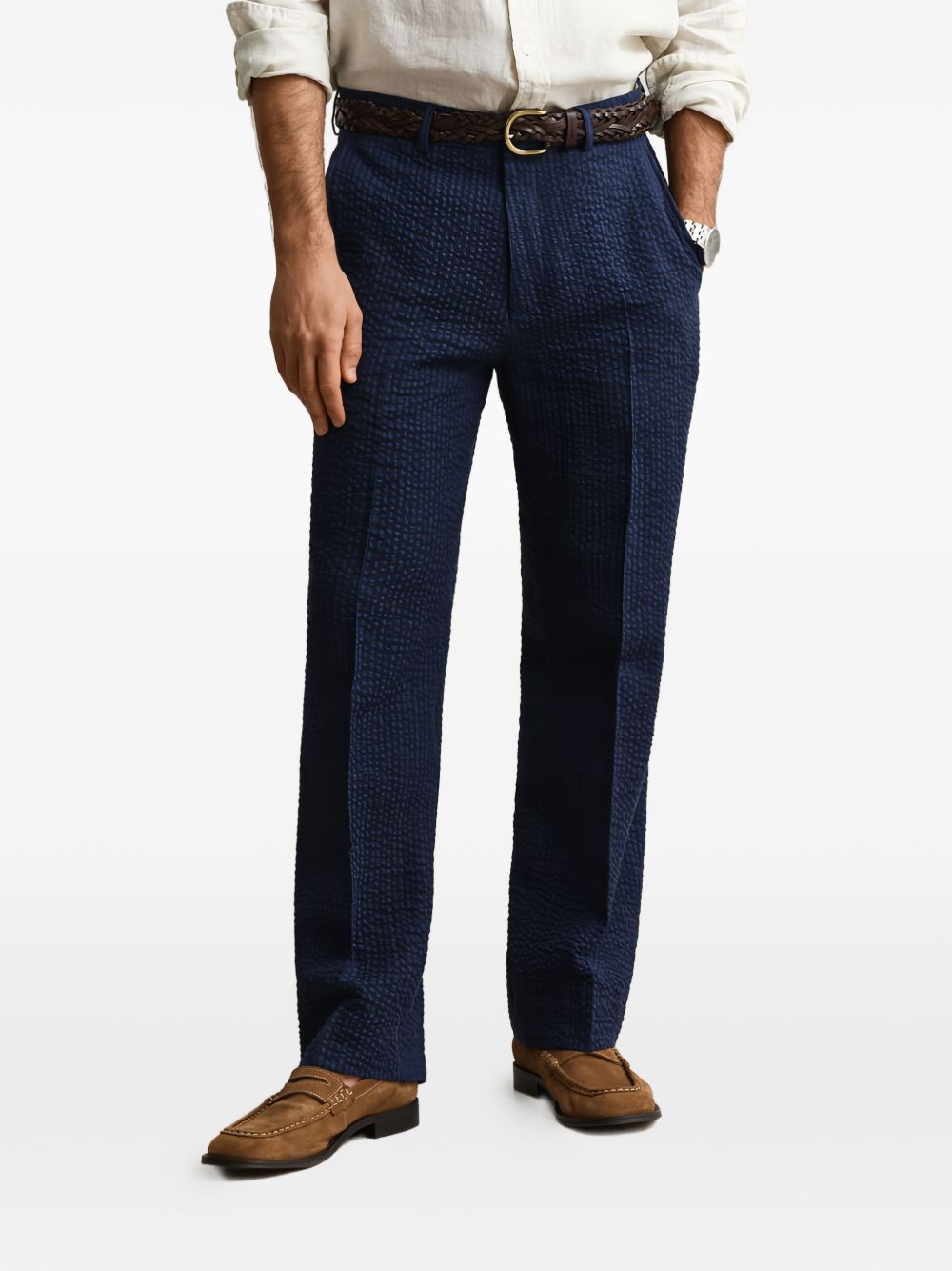 textured trousers
