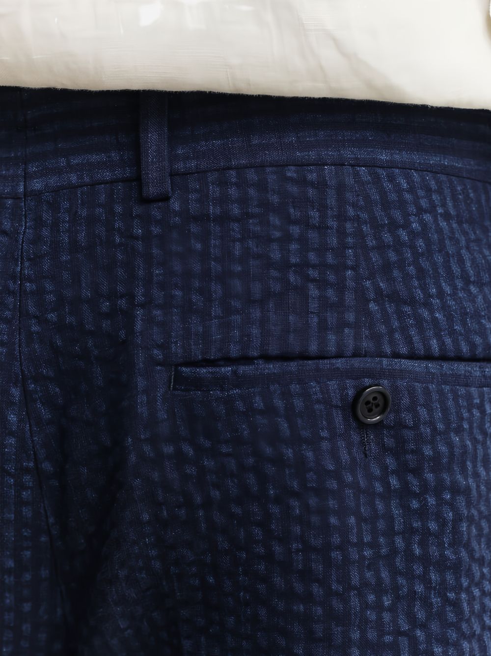 textured trousers