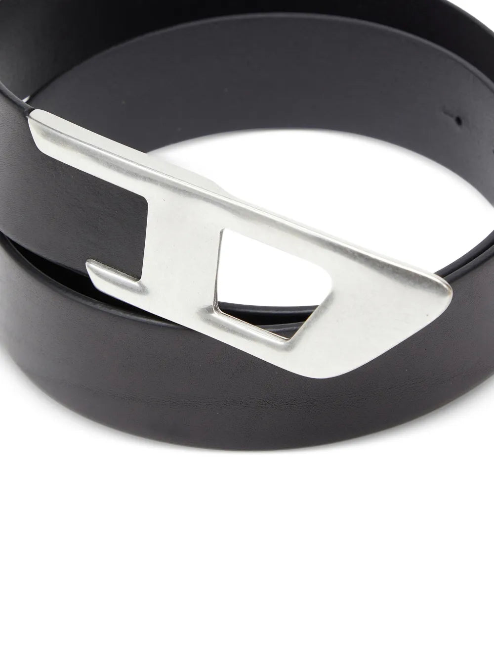 Oval D leather belt