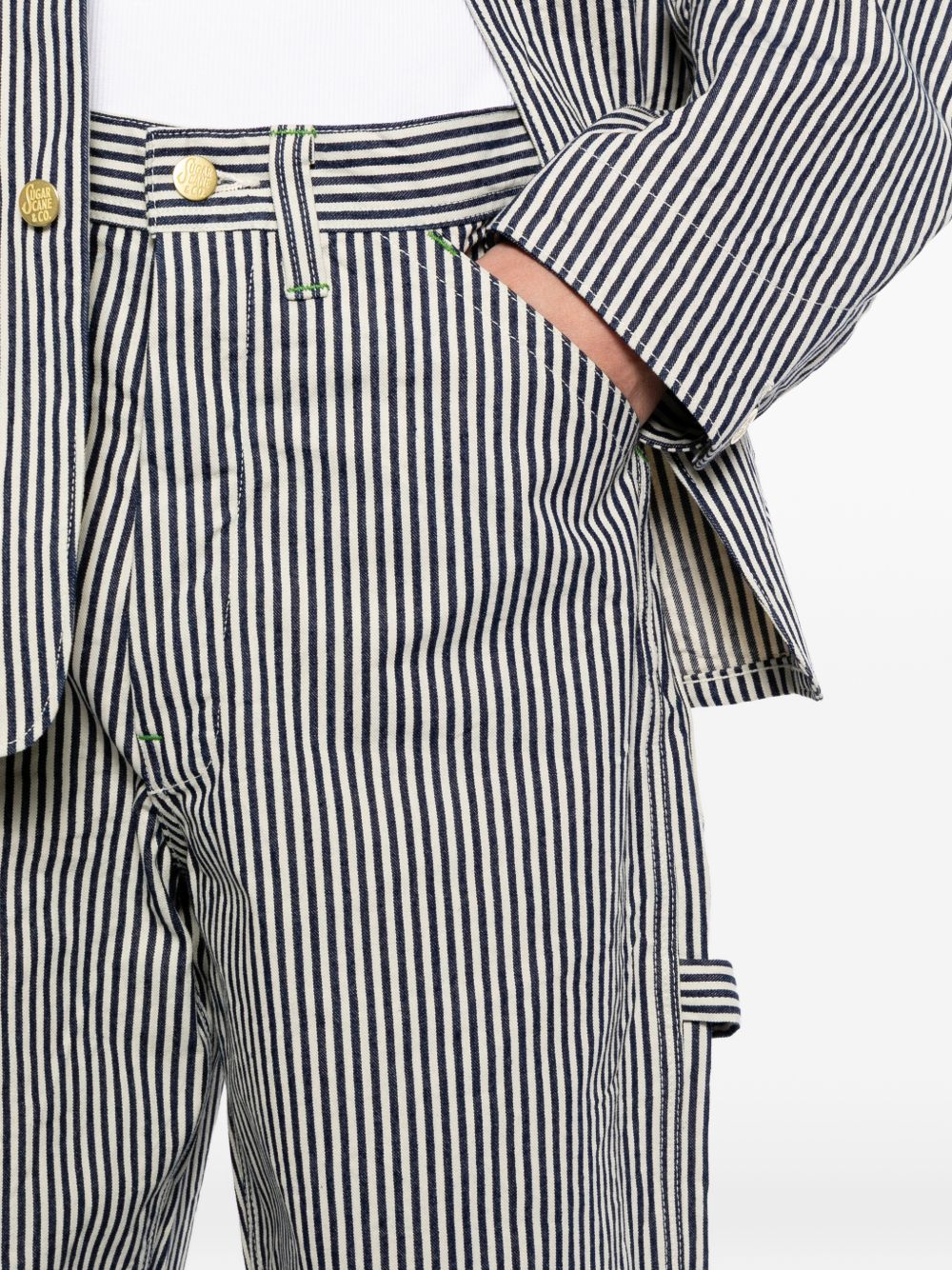 striped jeans