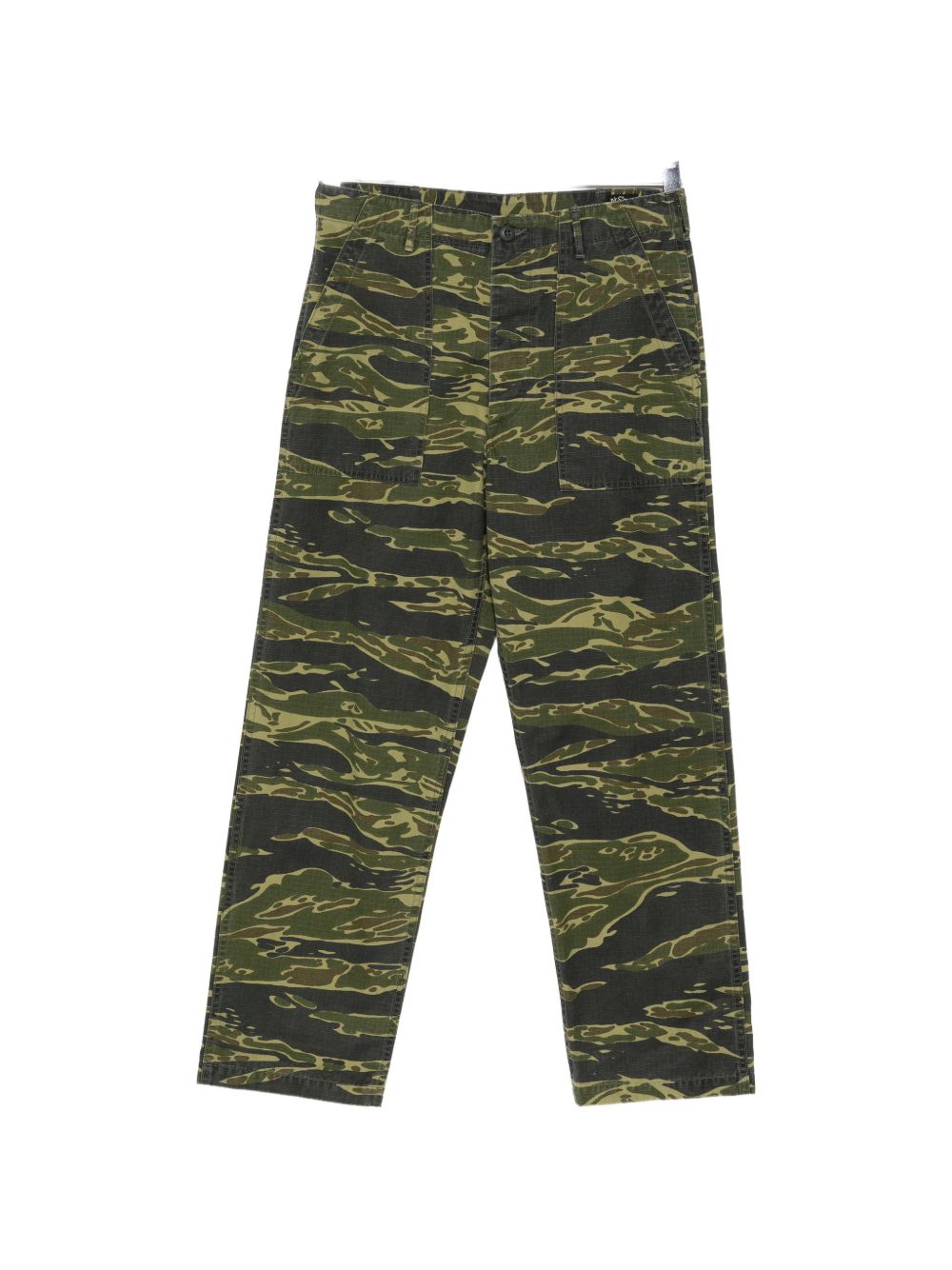 camouflage-print  trousers