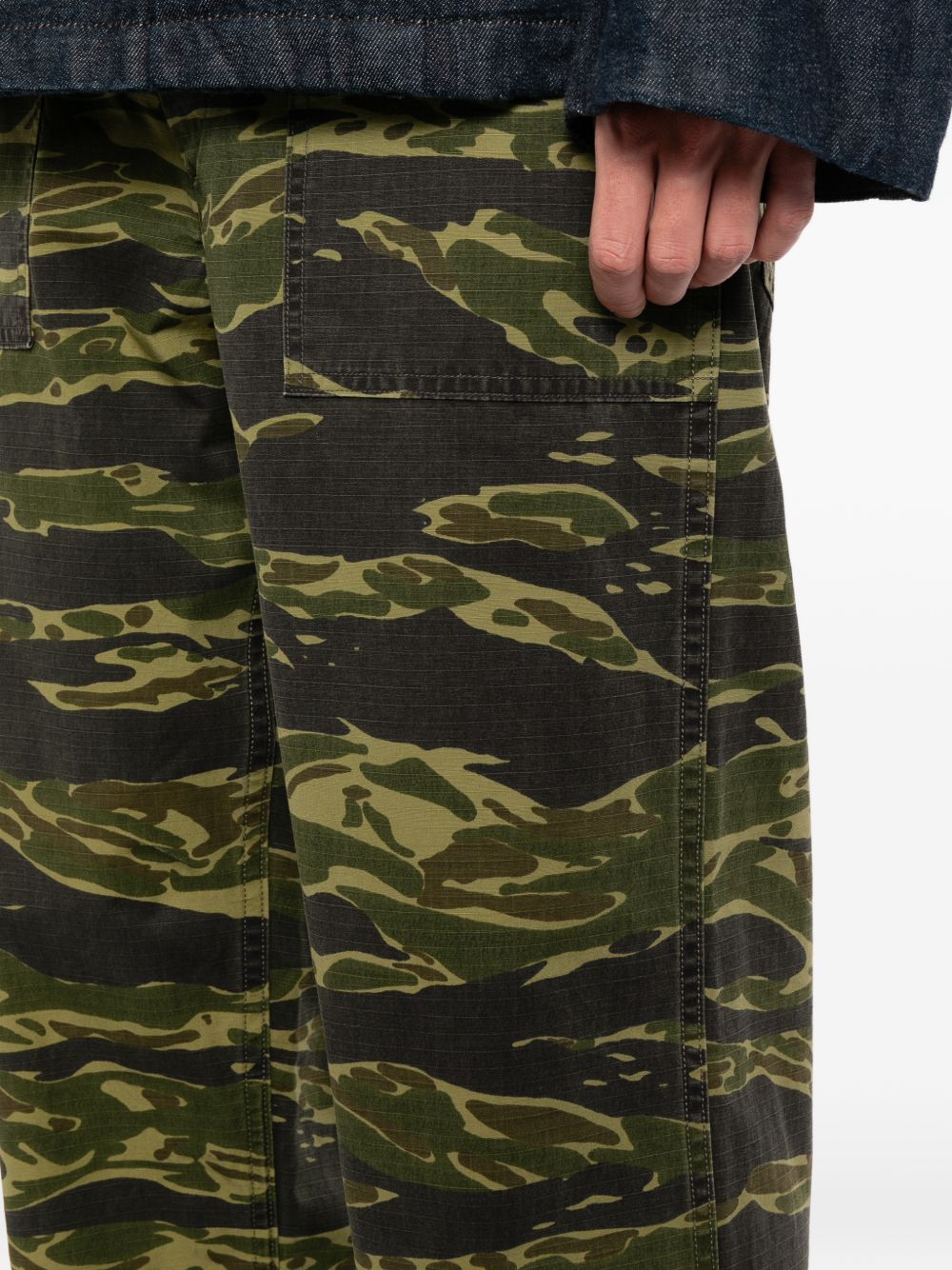 camouflage-print  trousers