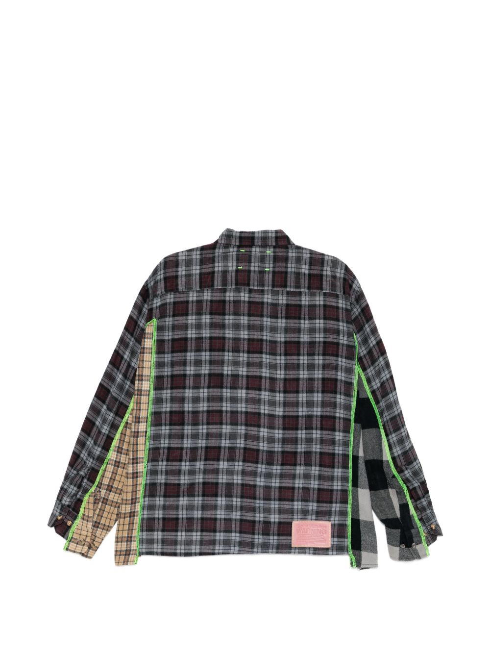 patch-detail checked shirt