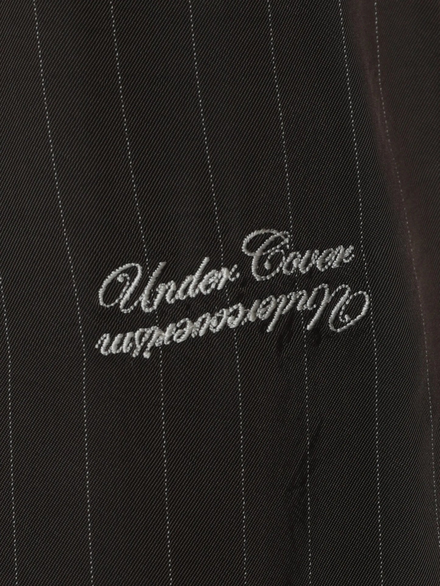 Pinstripe Logo-Embroidered Shorts
