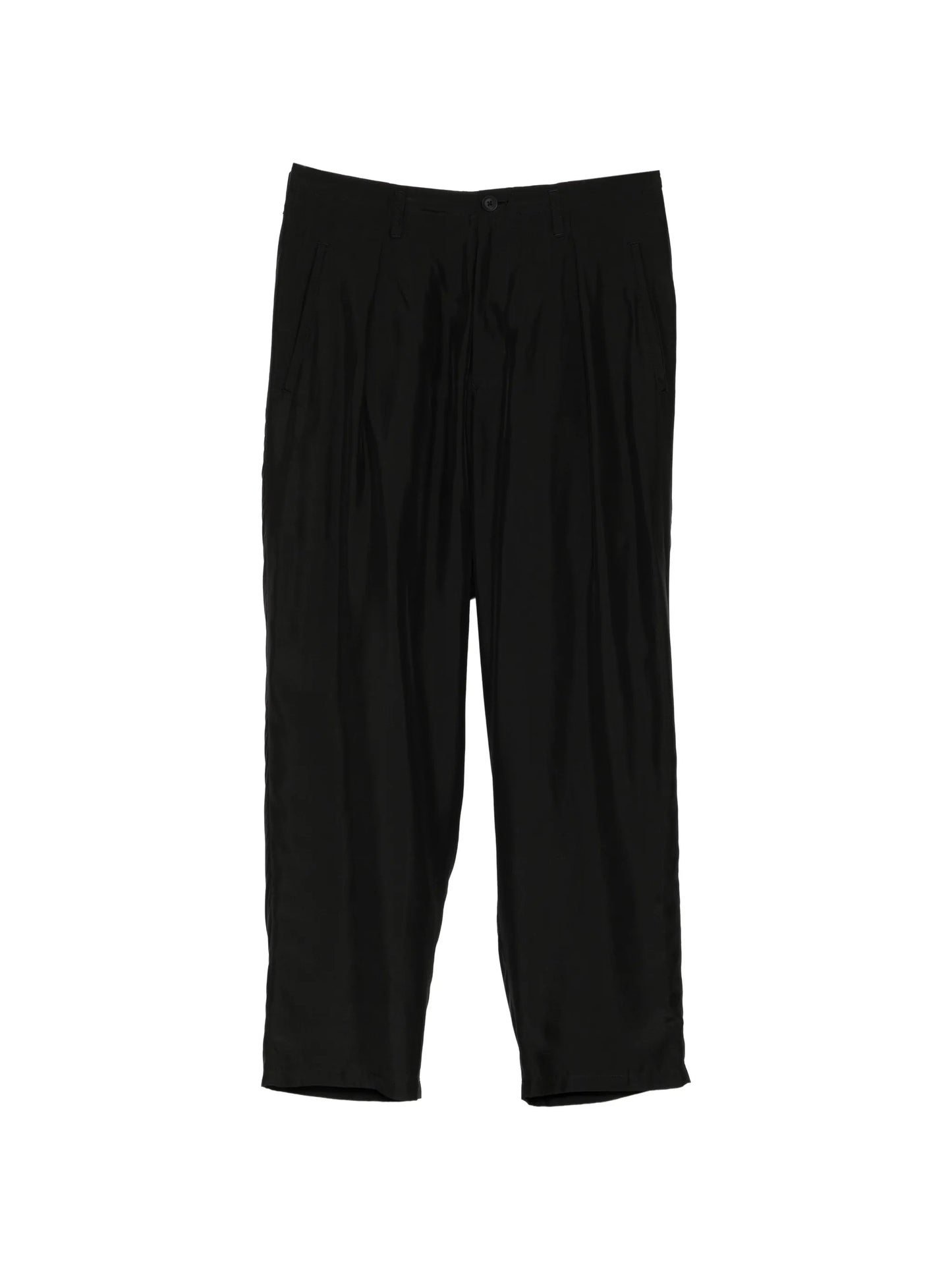 Tucked Silk Trousers