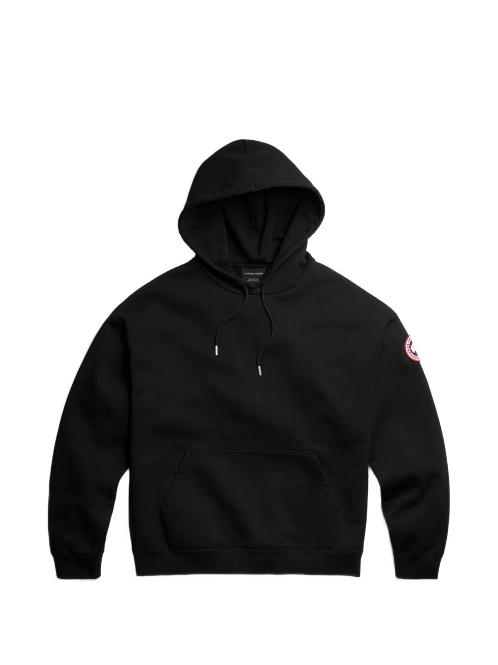 logo-patch drawstring hoodie
