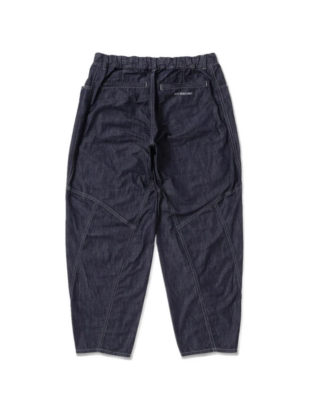 contrast-stitch trousers