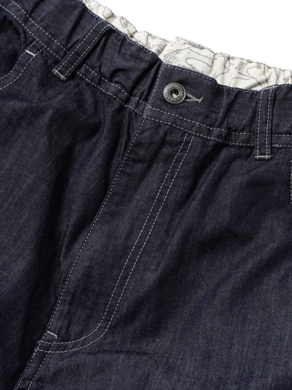 contrast-stitch trousers