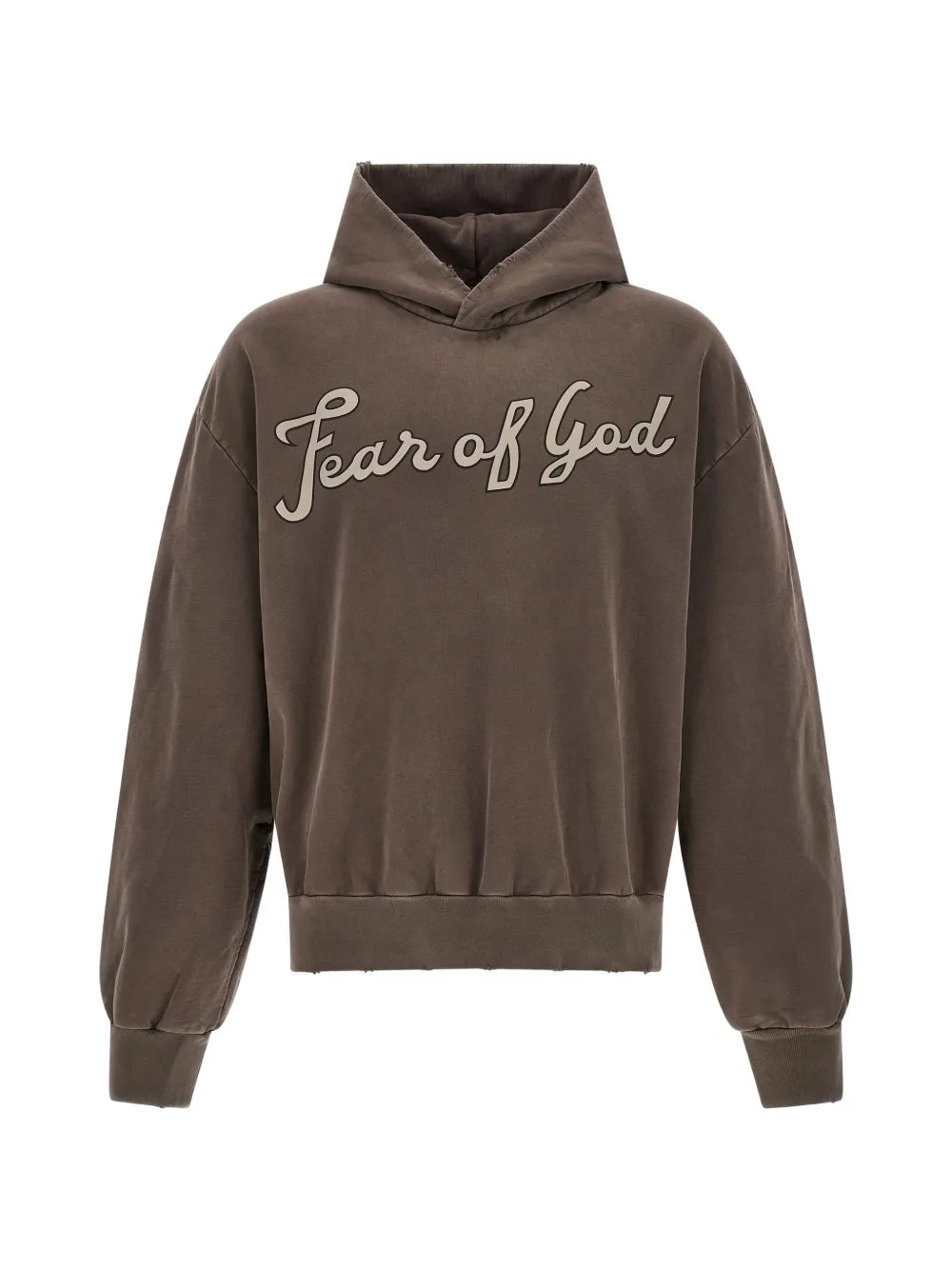 graphic-print raglan-sleeve hoodie