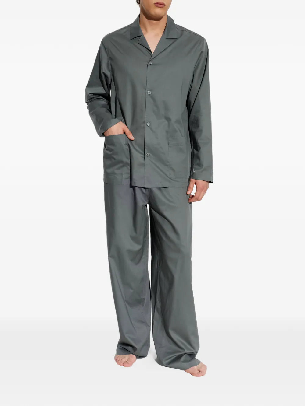 Drawstring-Waist Pajama Trousers