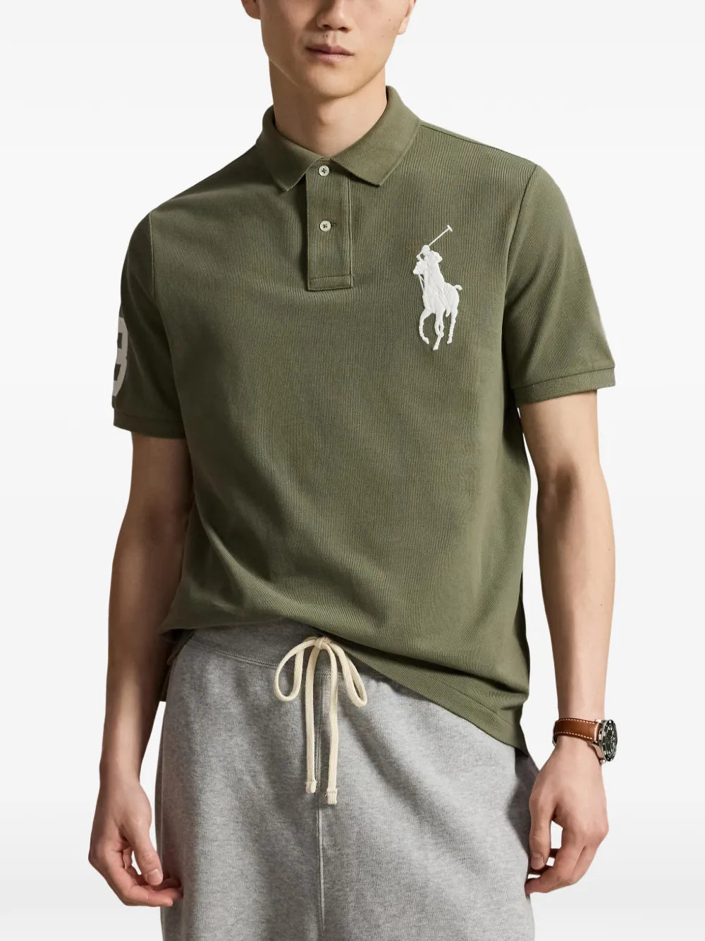 logo-detail polo shirt