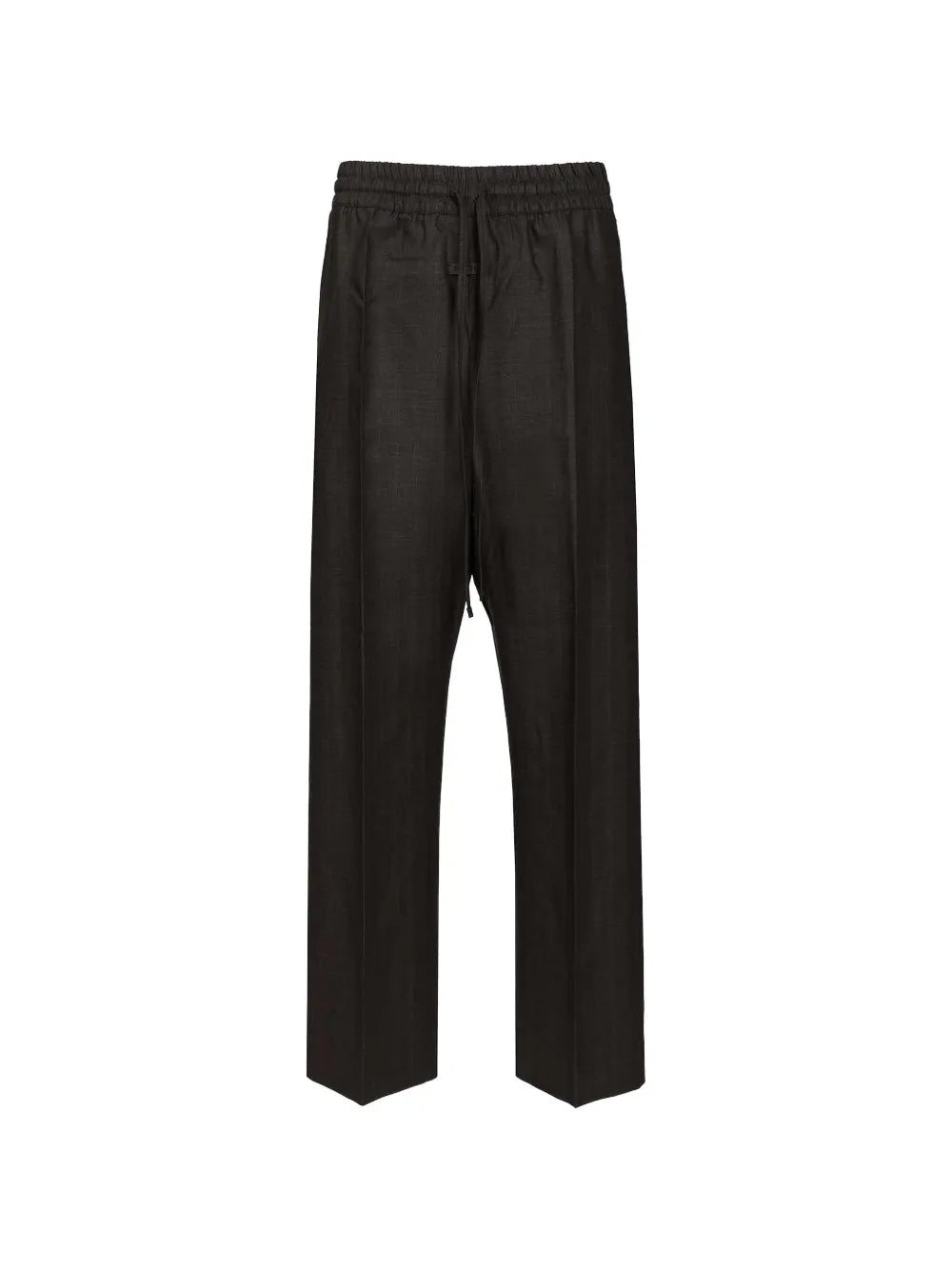 wide leg drawstring trousers