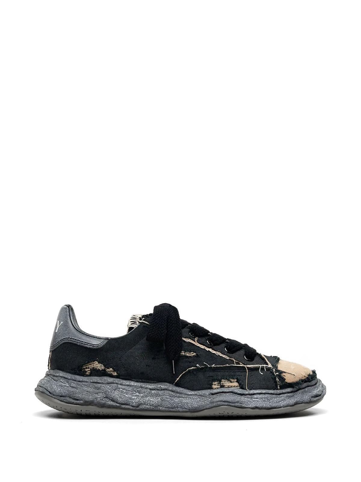 Distressed-Effect Chunky-Sole Sneakers