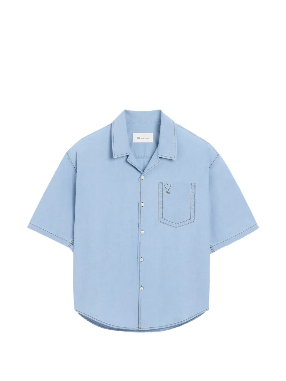 cotton short sleeves boxy fit shirt