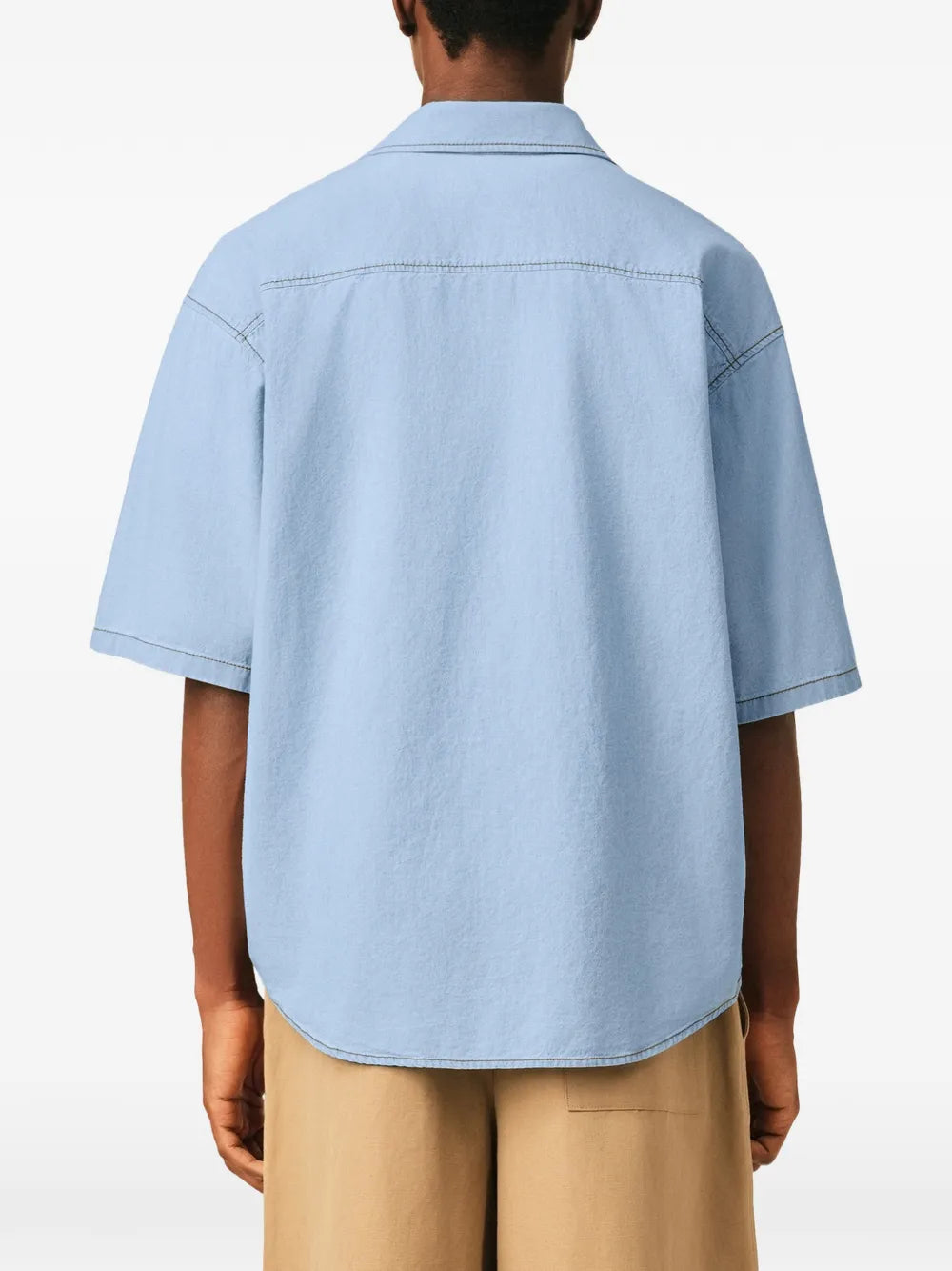 cotton short sleeves boxy fit shirt