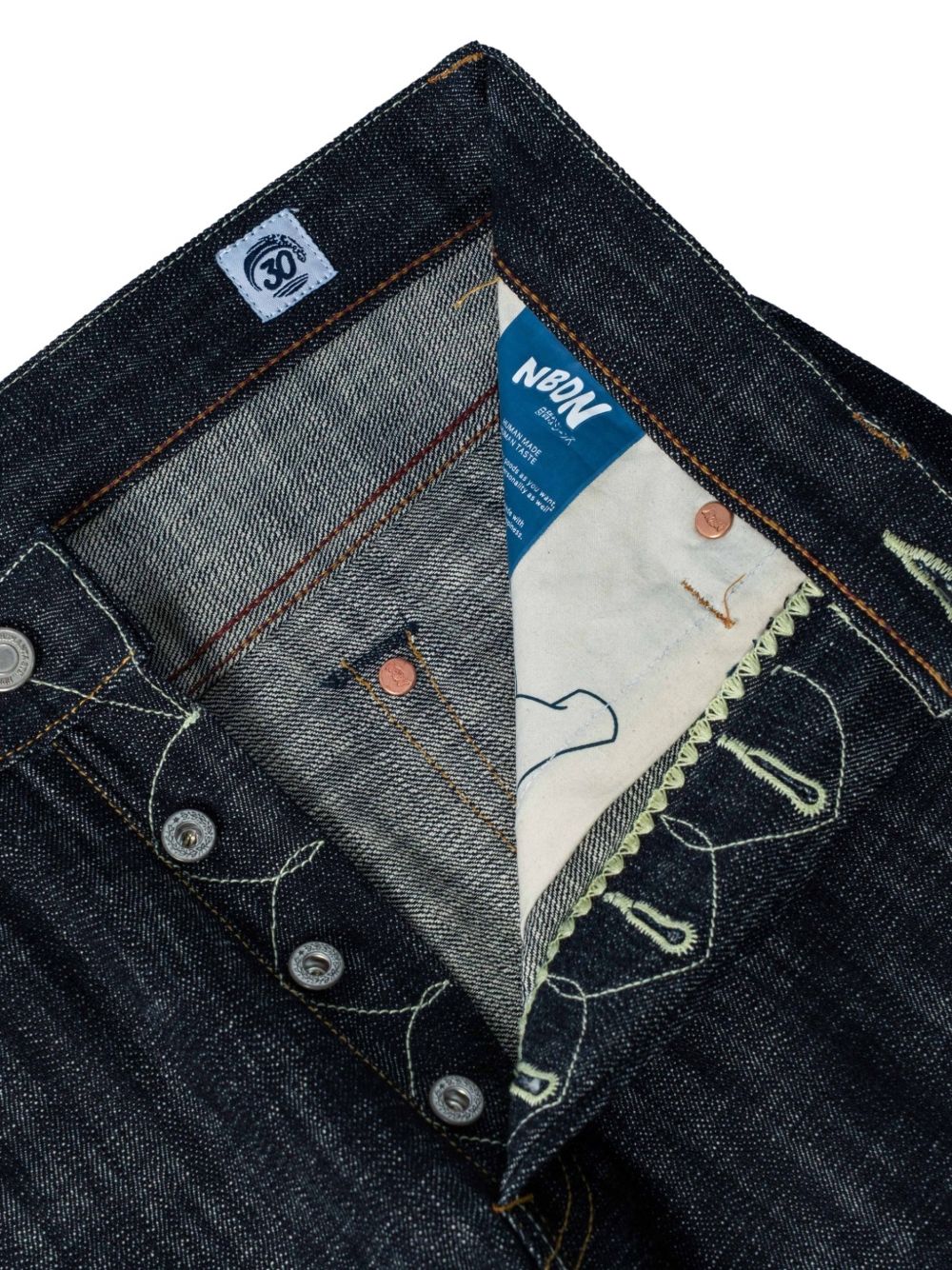 Kanpai! embroidered wide-leg jeans
