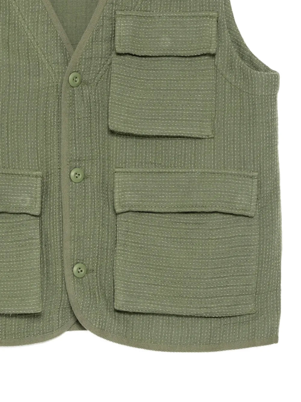 textured multi-pocket gilets