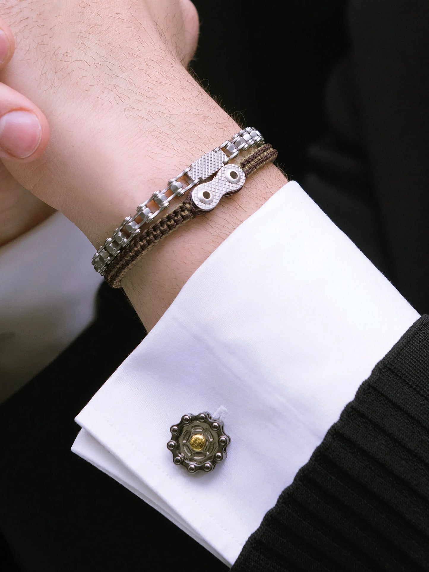 Bici Gear Chain-Link Cufflinks