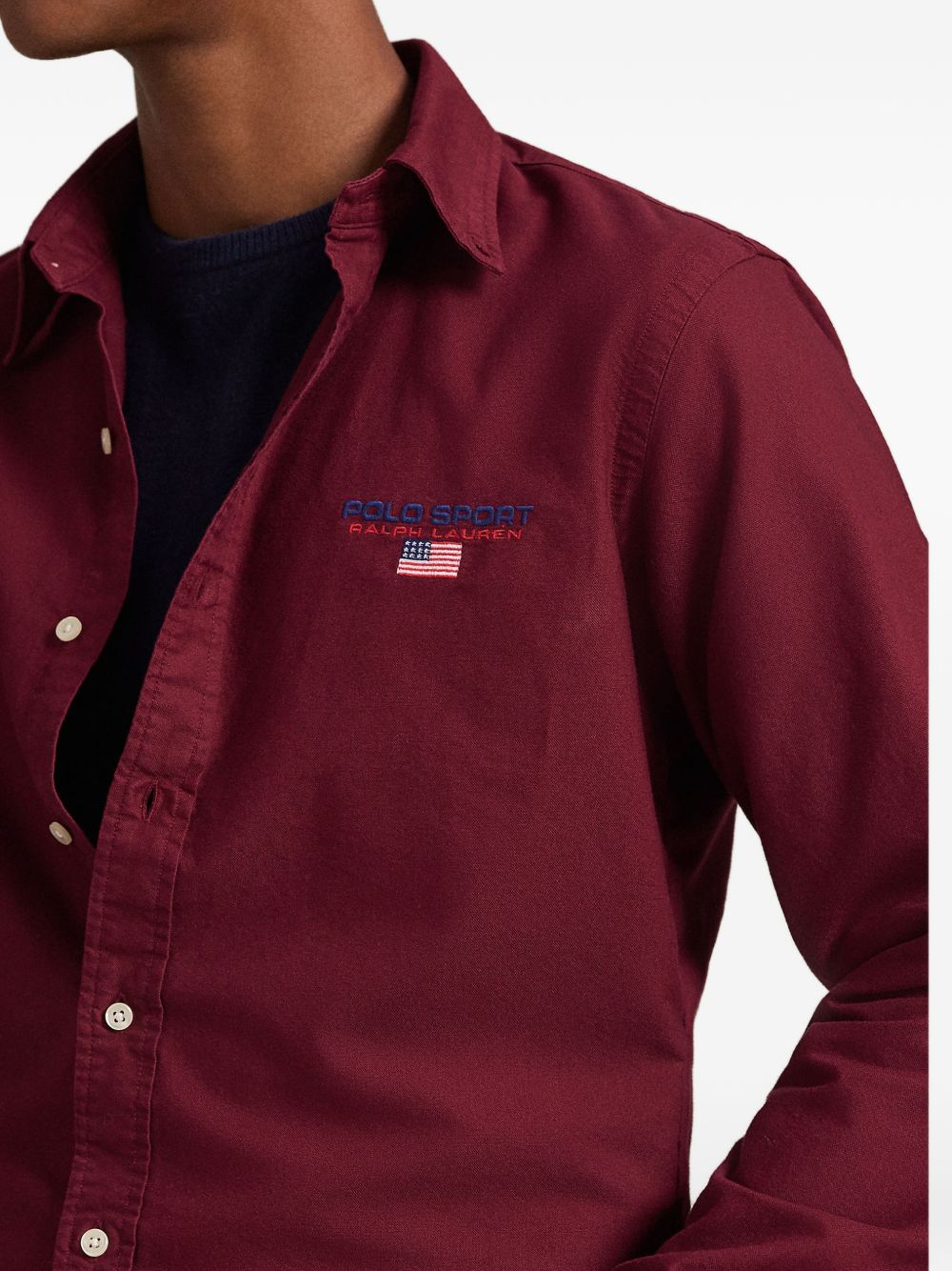 Polo Sport logo-embroidered shirt