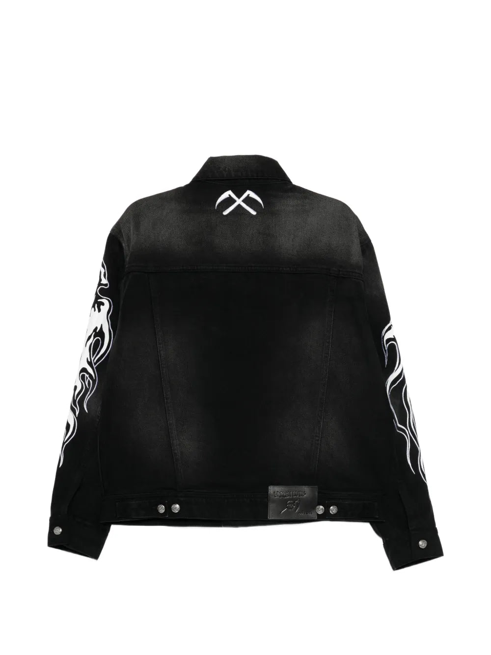 Graphic-Print Denim Jacket