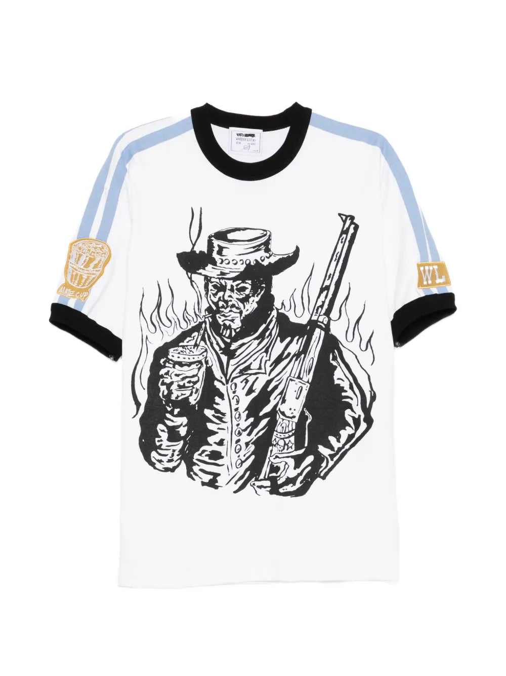 Graphic-Print Ringer T-Shirt