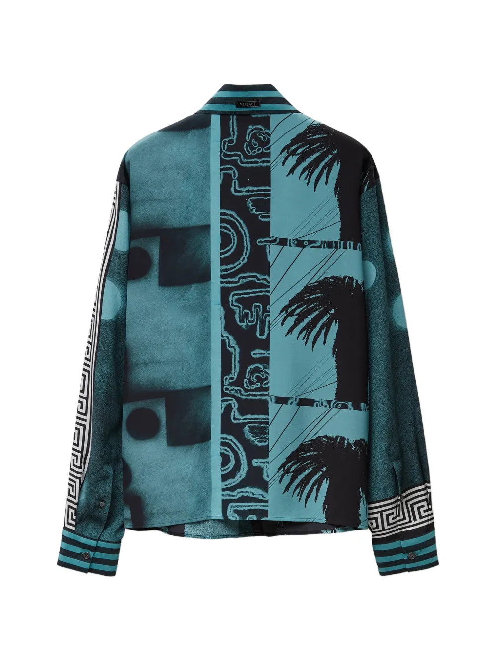 printed silk Crêpe De Chine regular shirt