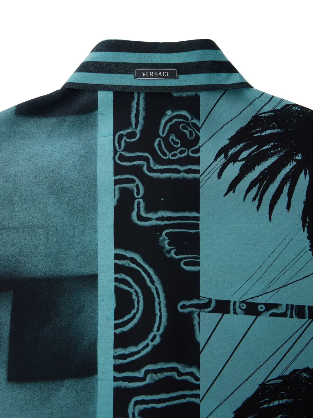 printed silk Crêpe De Chine regular shirt