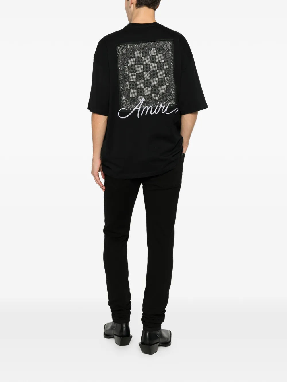 logo-embroidered T-shirt