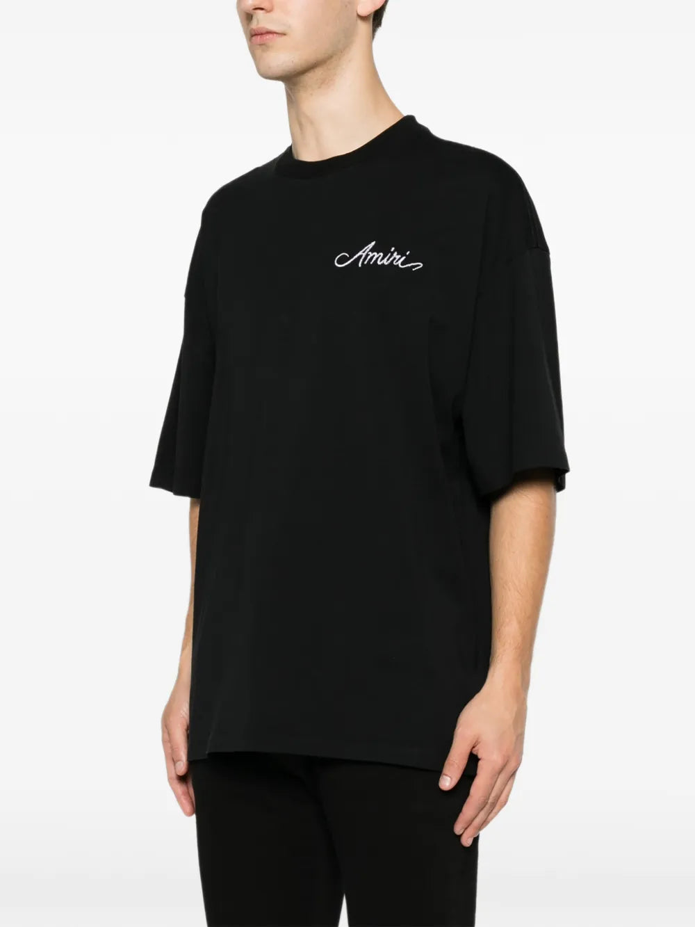 logo-embroidered T-shirt