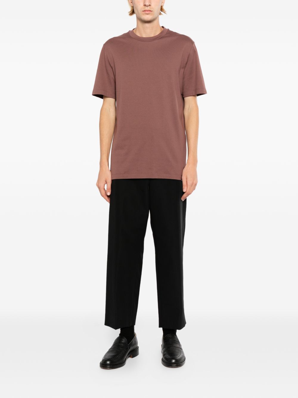 gassed cotton T-shirt