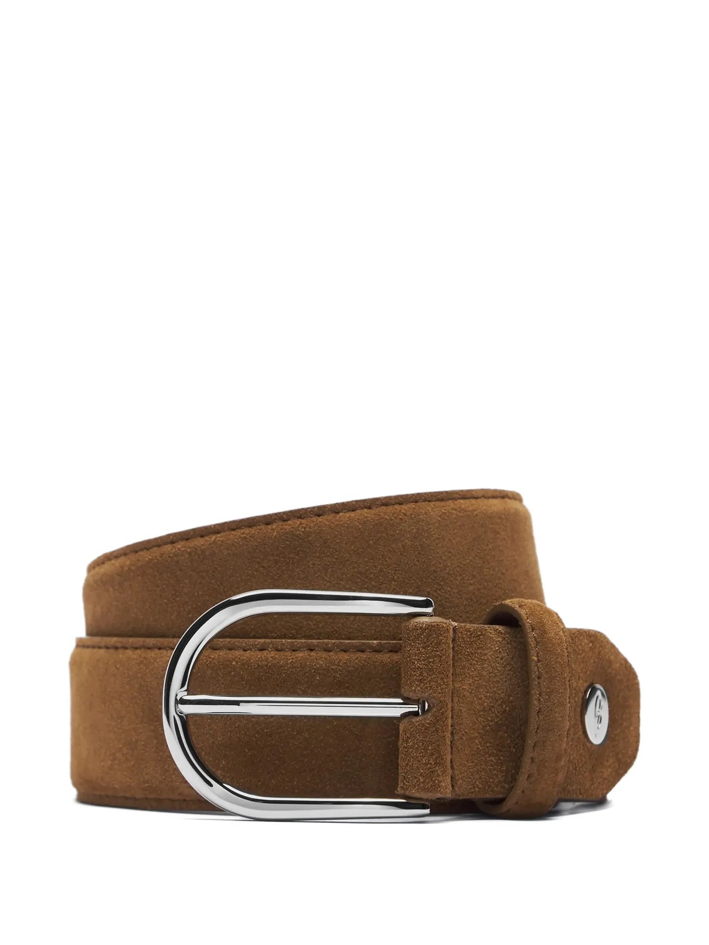 Suede Pin-Buckle Belt