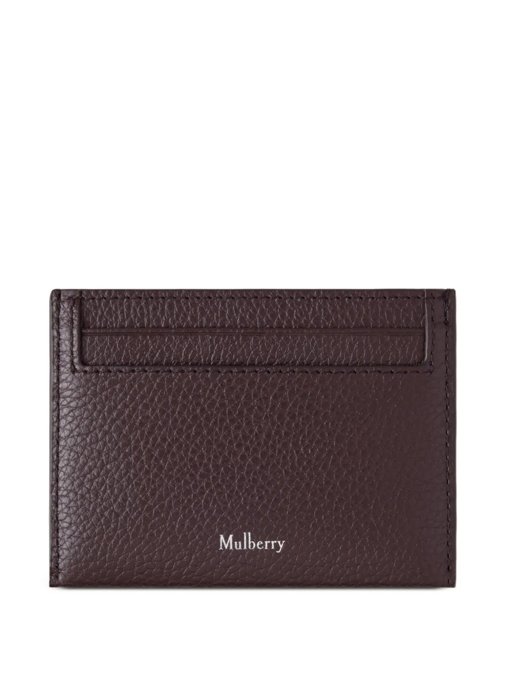 Logo-Print Grained-Leather Card Holder