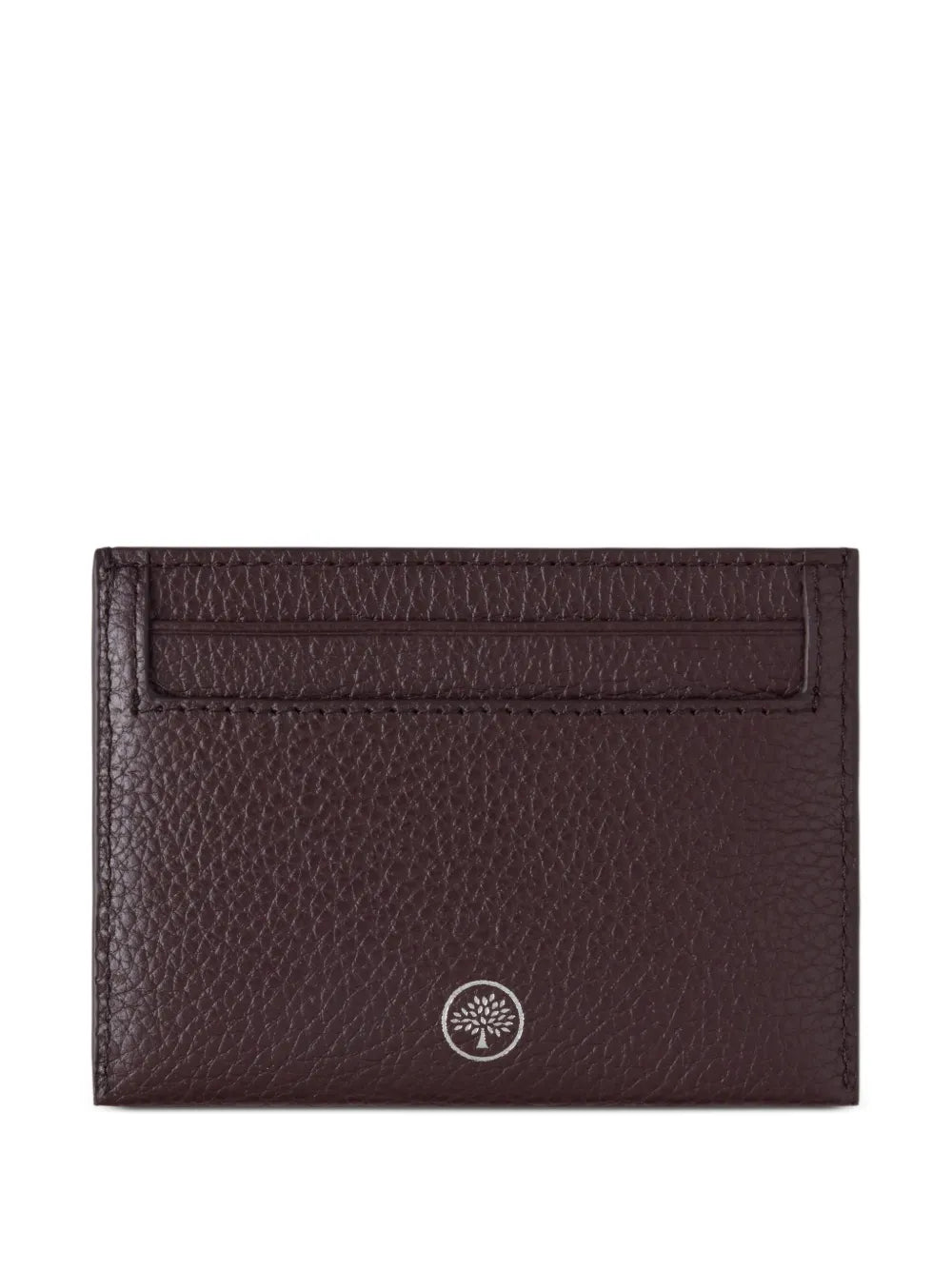 Logo-Print Grained-Leather Card Holder
