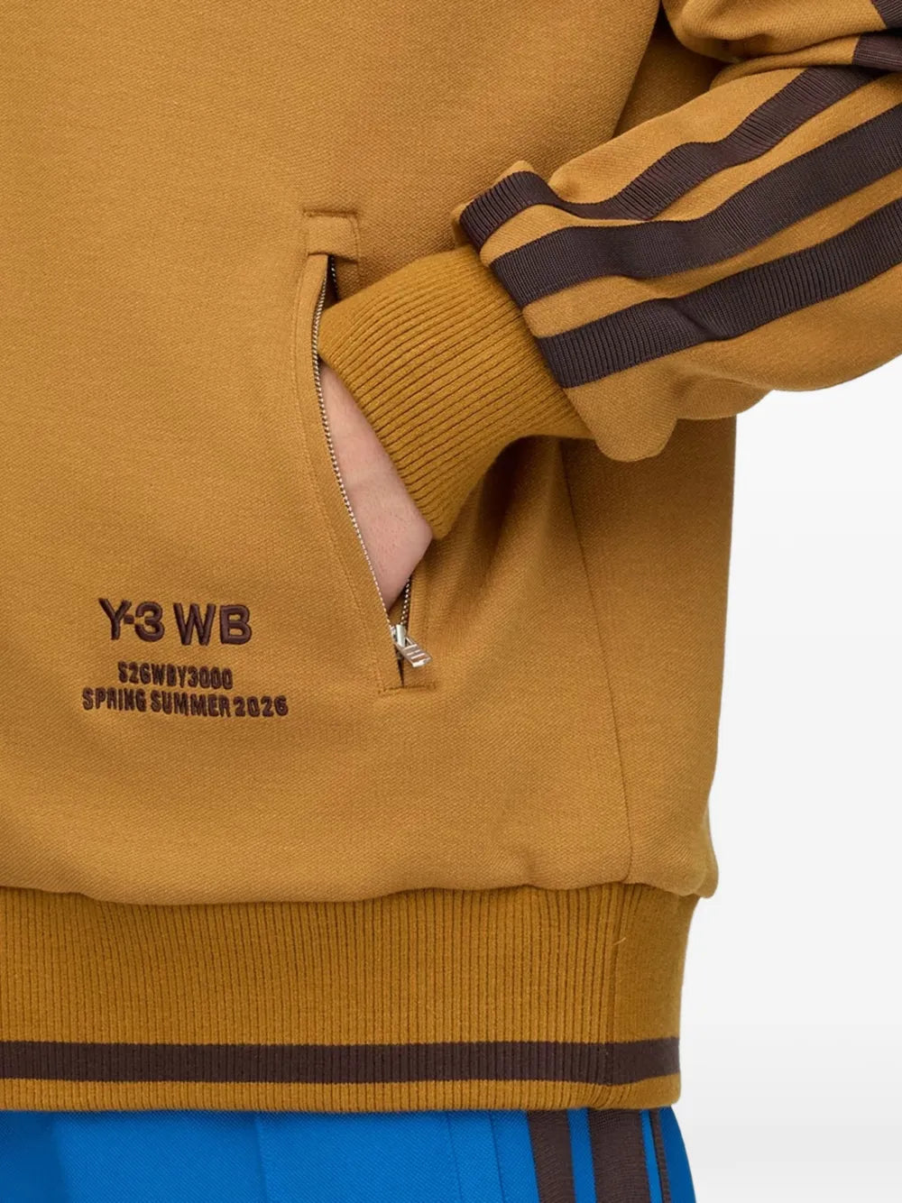 x Wales Bonner and Yohji Yamamoto side-stripe track jacket