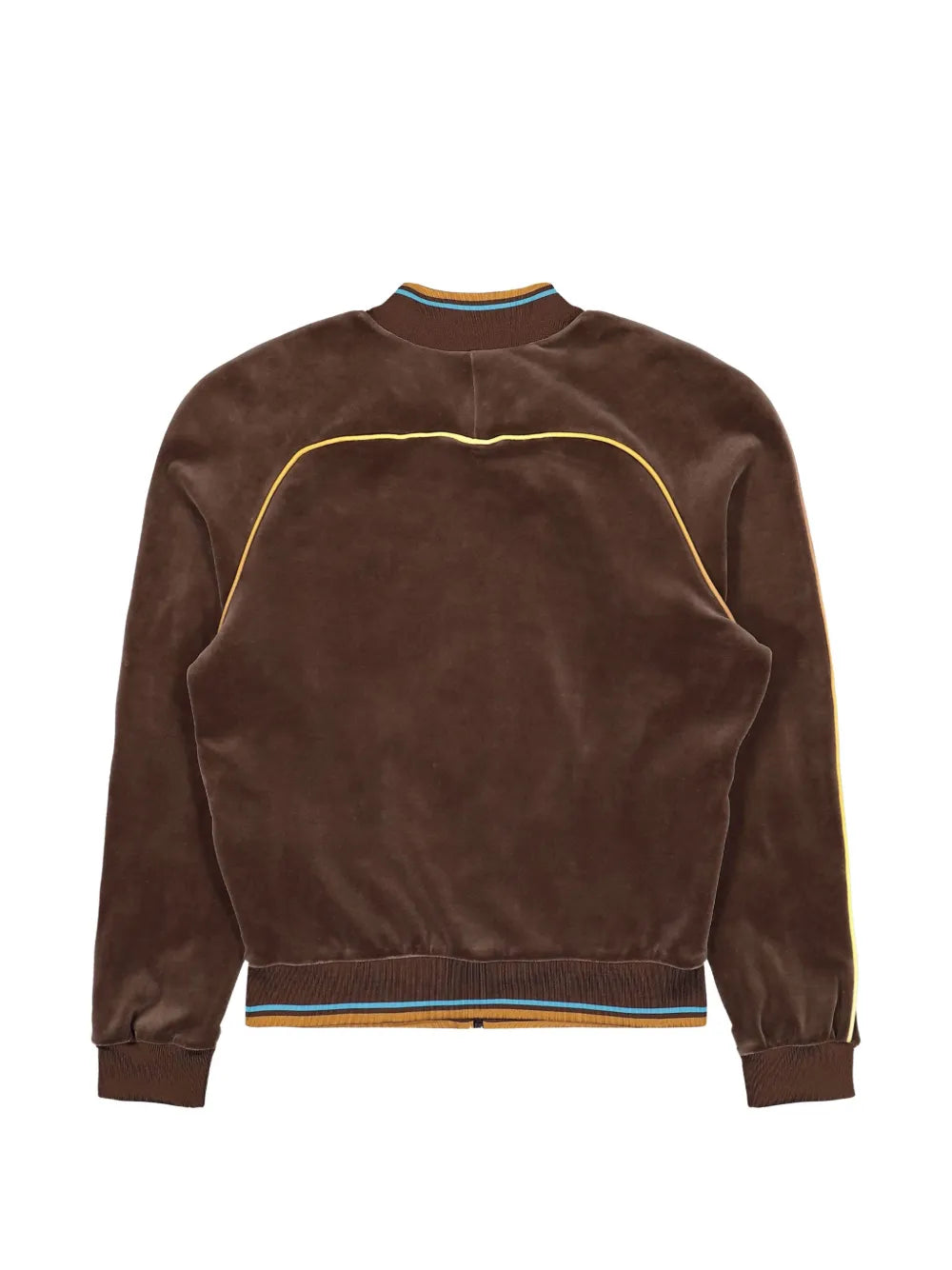 Velour logo-patch velour jacket