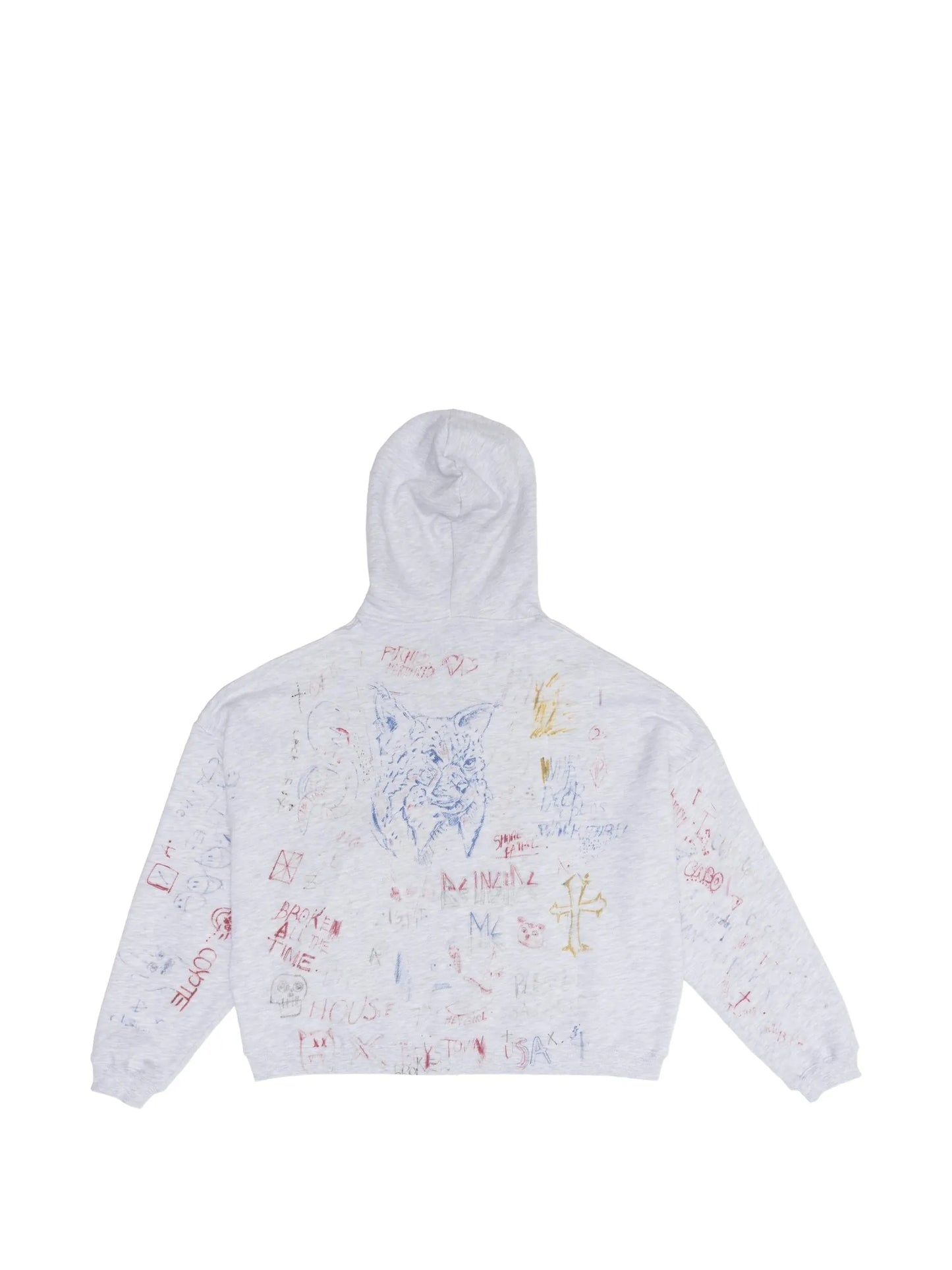 Joshua Tree Scribble-Print Zip-Up Hoodie