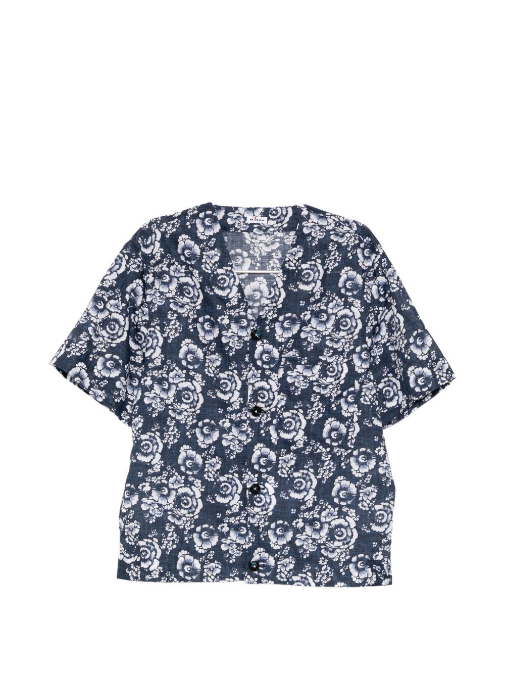 floral-print shirt