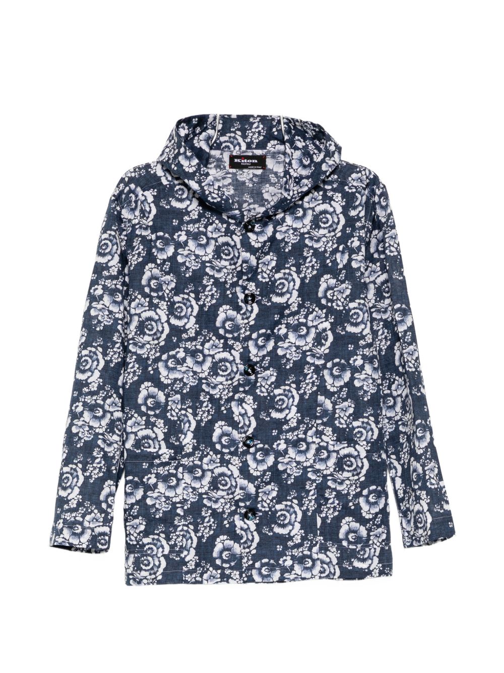 floral-print shirt