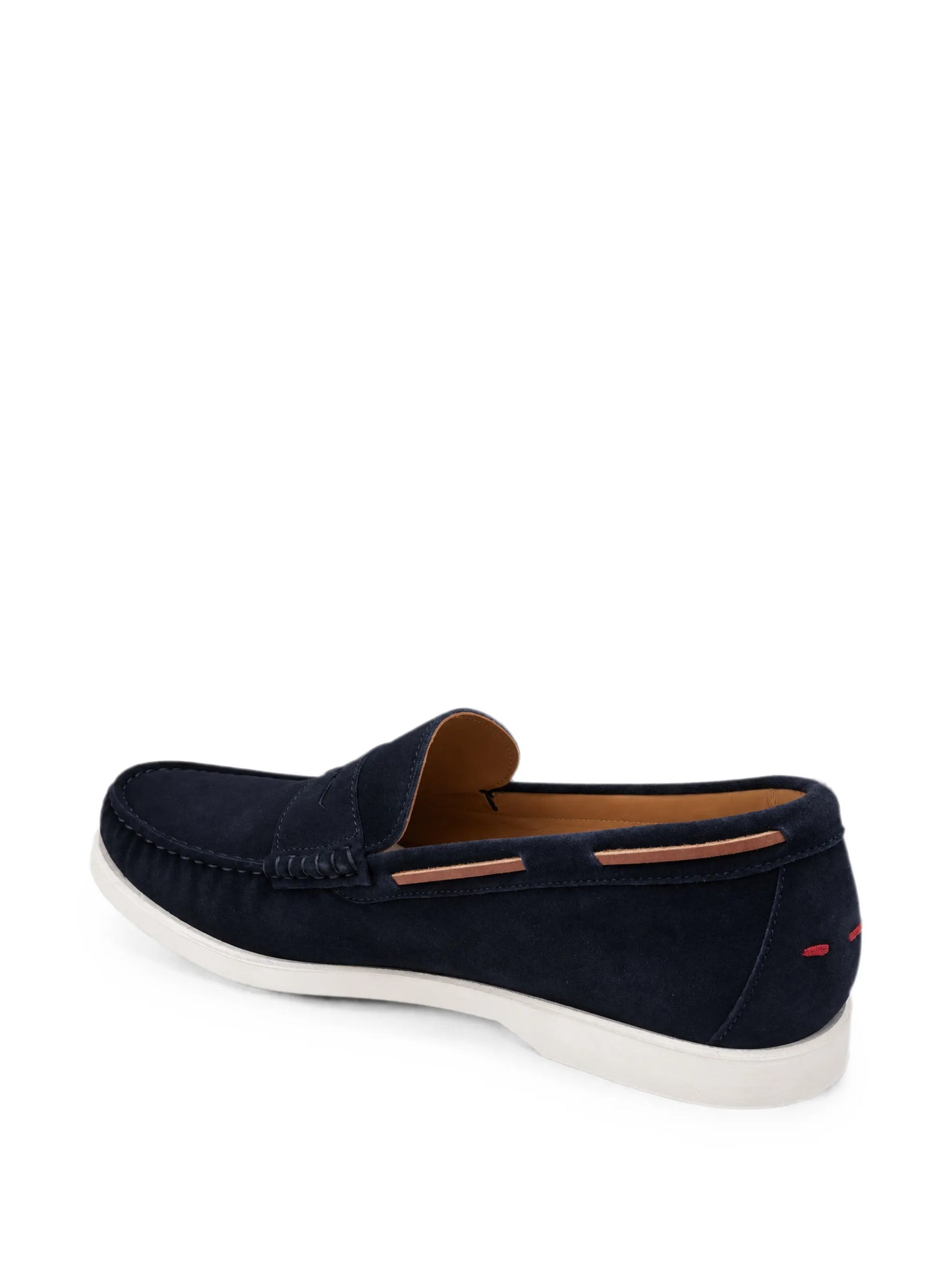 Suede-Finish Leather Loafers