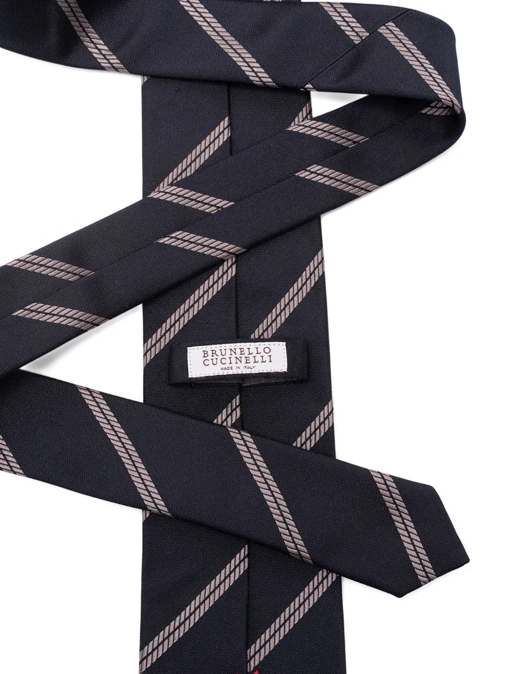 stripe silk tie